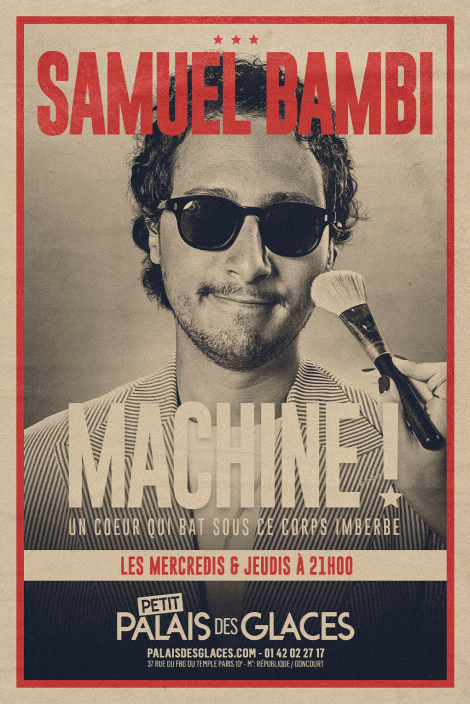 Affiche du spectacle SAMUEL BAMBI dans Machine